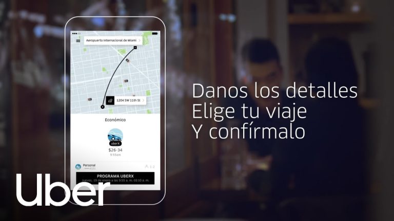 Reserva un servicio de uber para ir al aeropuerto