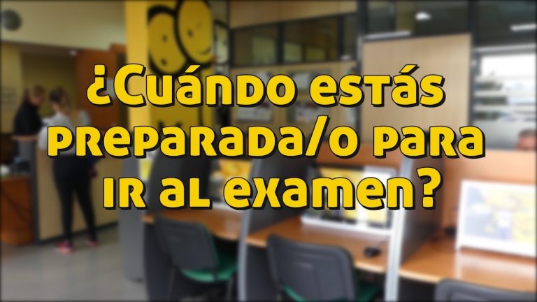 Como saber si estas preparado para el examen practico