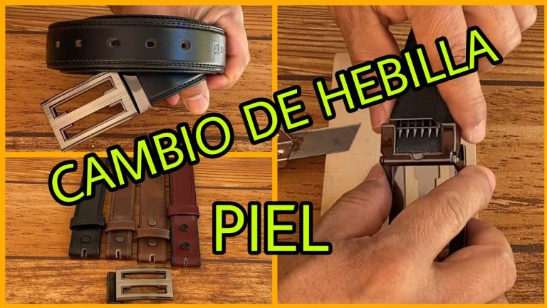 Como cambiar la hebilla de un cinturon