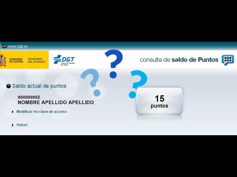 Www.dgt.es puntos en el carnet de conducir