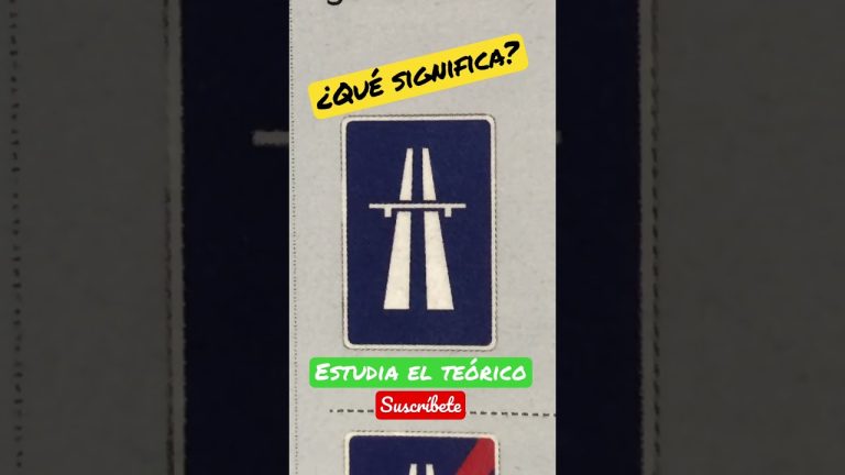 En una autopista a partir de esta señal