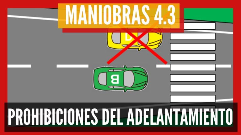 En esta curva sin visibilidad puede adelantar al vehículo rojo