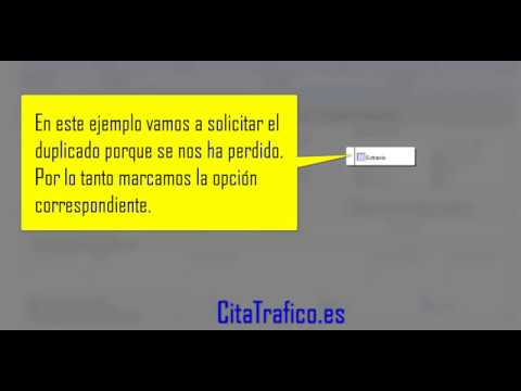 Solicitud de duplicado de carnet de conducir
