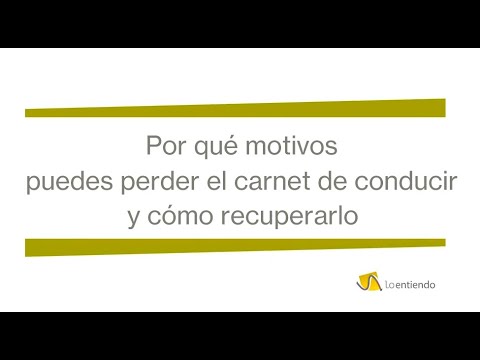 Que hacer si se pierde el carnet de conducir
