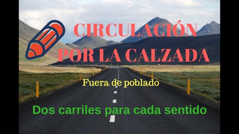 En una travesía de dos carriles para cada sentido