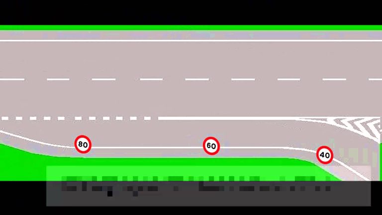 Para abandonar una autopista debe incorporarse al carril de deceleración