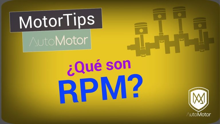 Que son las revoluciones de un coche