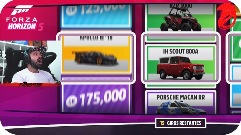 Coches con super ruleta forza horizon 5