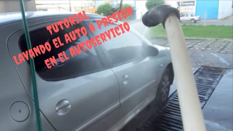Como lavar el coche con pistola a presion