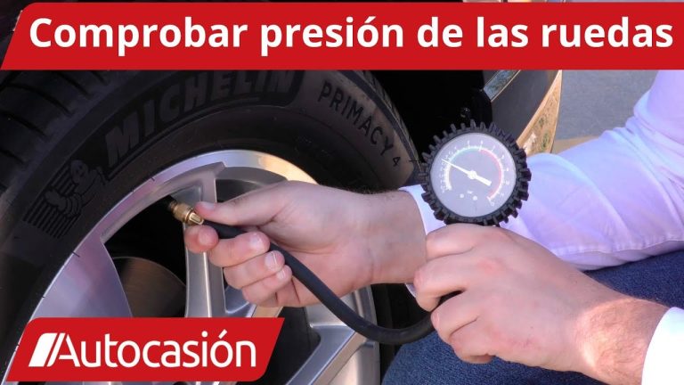 Con qué aparato se mide la presión de los neumáticos