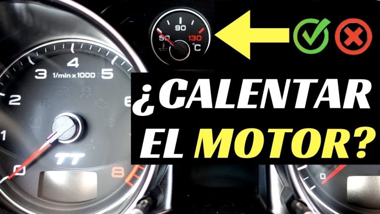 Al arrancar el motor es necesario acelerar