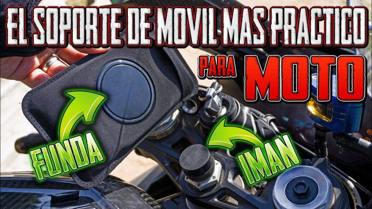 Soporte para llevar el movil en la moto