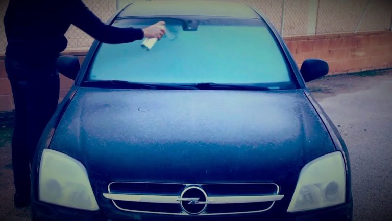 Spray para quitar el hielo del coche