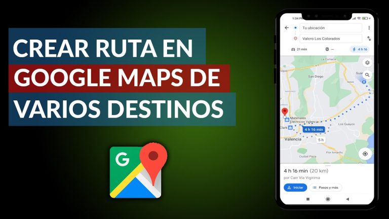 Como trazar una ruta en google maps