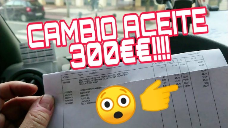 ¿Cuánto cuesta el cambio de aceite y filtros? Descubre aquí!